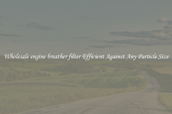 Wholesale engine breather filter Efficient Against Any Particle Size