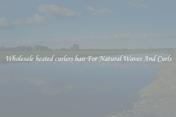 Wholesale heated curlers hair For Natural Waves And Curls