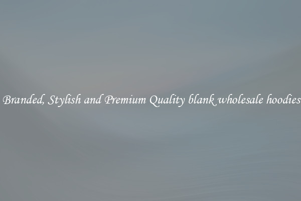 Branded, Stylish and Premium Quality blank wholesale hoodies