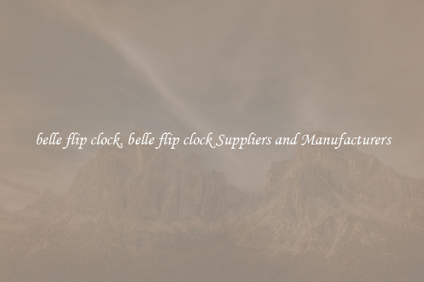 belle flip clock, belle flip clock Suppliers and Manufacturers
