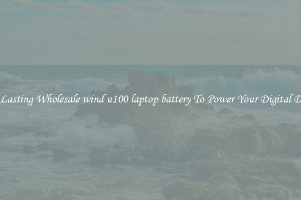 Long Lasting Wholesale wind u100 laptop battery To Power Your Digital Devices