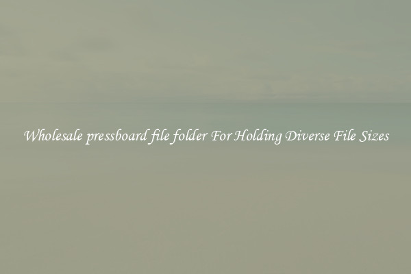 Wholesale pressboard file folder For Holding Diverse File Sizes
