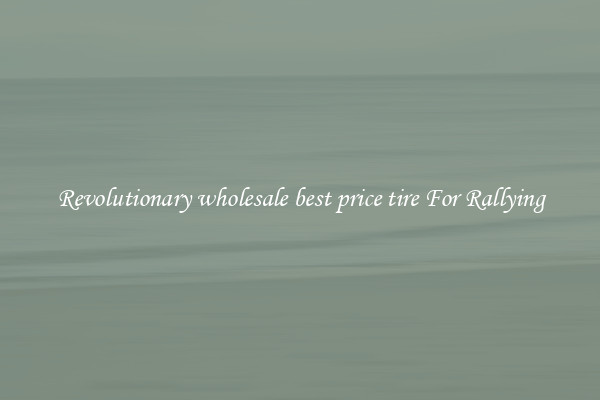 Revolutionary wholesale best price tire For Rallying