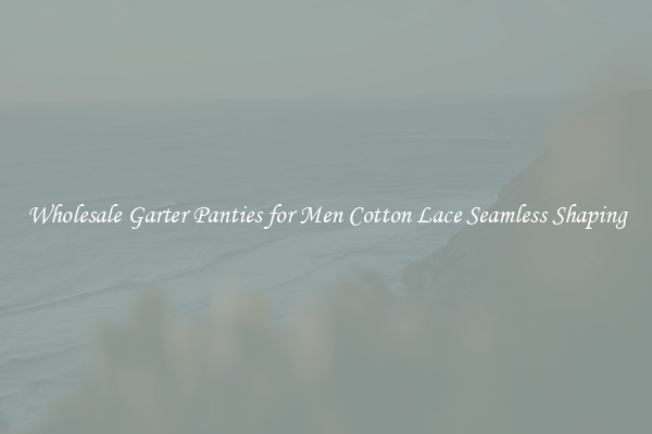 Wholesale Garter Panties for Men Cotton Lace Seamless Shaping