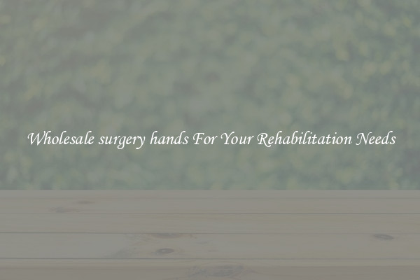 Wholesale surgery hands For Your Rehabilitation Needs