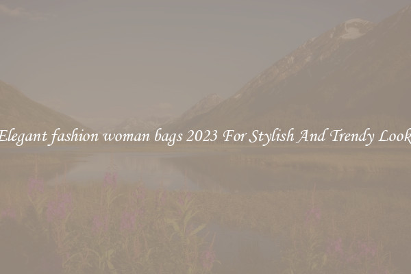 Elegant fashion woman bags 2023 For Stylish And Trendy Looks