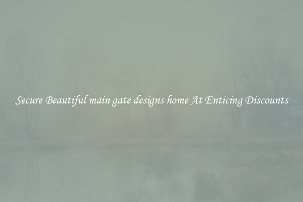 Secure Beautiful main gate designs home At Enticing Discounts